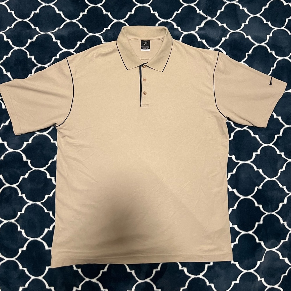 Cream Nike Polo shirt